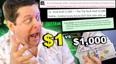 $1 vs $1,000 AI Content Tools - LIVE!